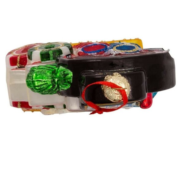 🎄Kurt Adler LAS VEGAS 4.65" Glass Christmas Tree Large Ornament City Scapes - Picture 3 of 8